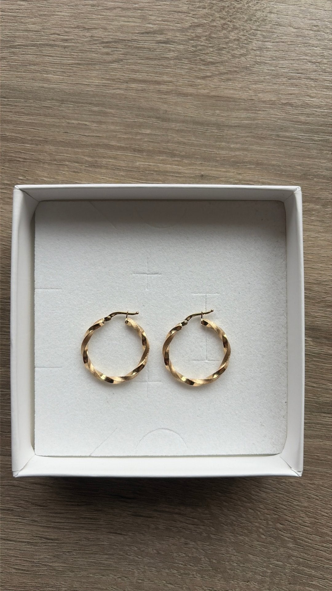 18K Gouden Hoop Oorbellen — Italië — Nieuw, Ophalen, Nieuw, Geel, Goud
