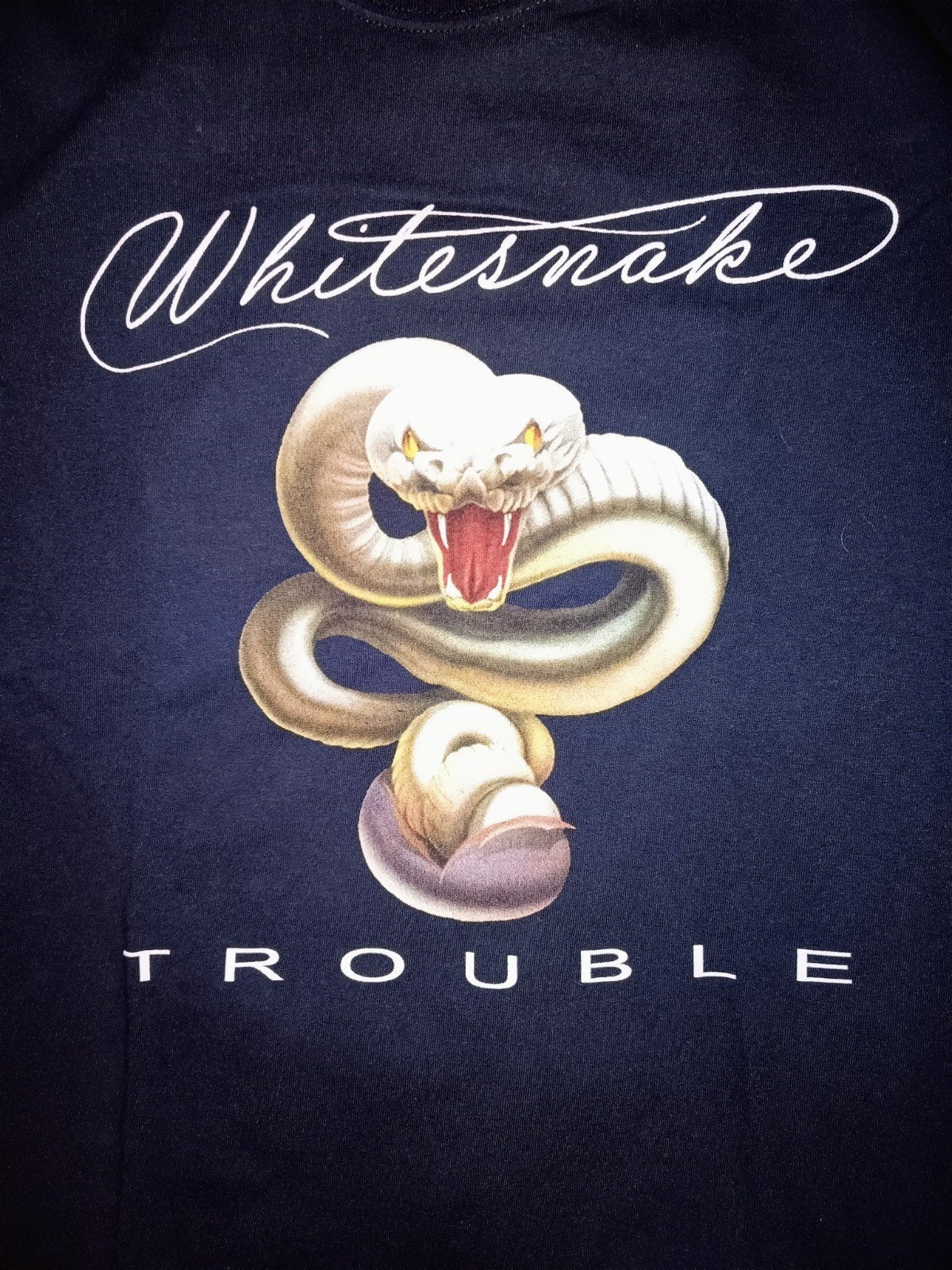 Whitesnake "Trouble" t-shirt XXL, Ophalen of Verzenden, Zo goed als nieuw, Overige maten, Zwart