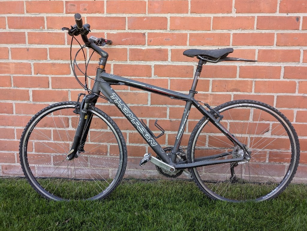 Fiets (projectje) - Thompson Crossmaster, Fietsen en Brommers, Gebruikt, Velgrem, Versnellingen, 57 tot 61 cm