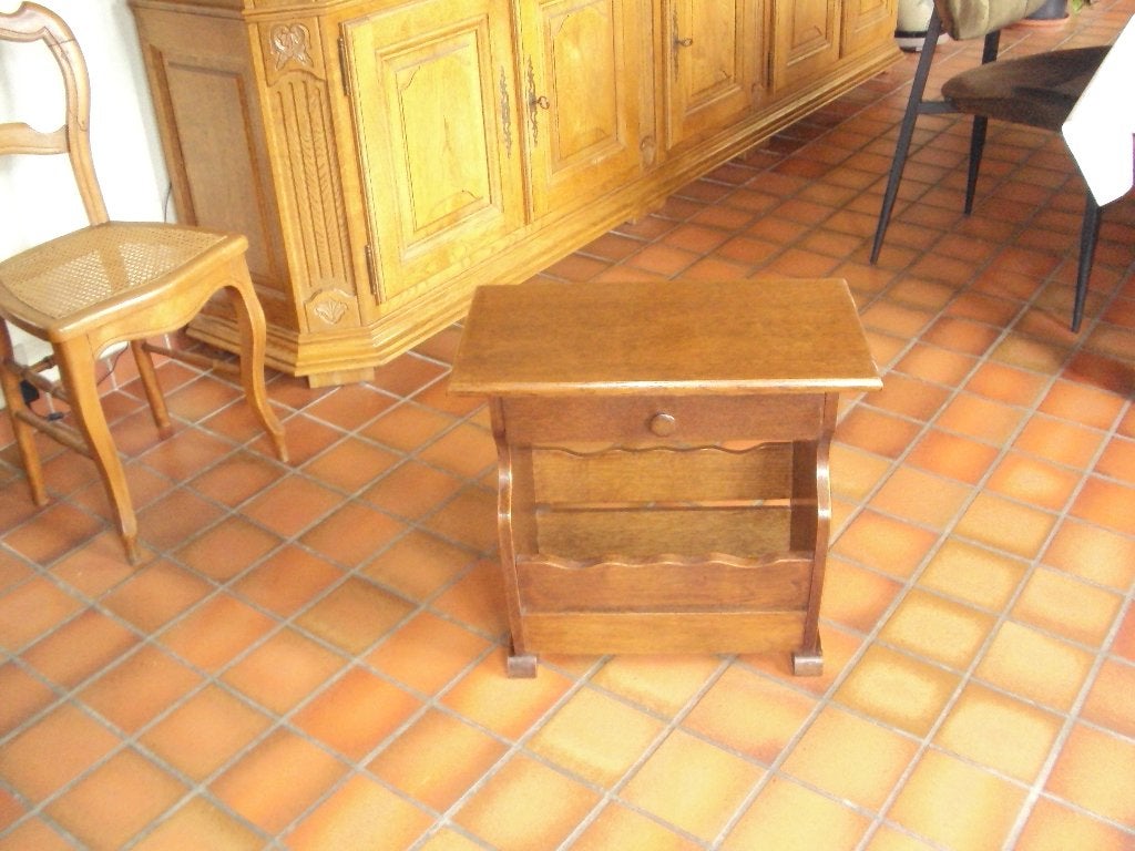krantenhouder, Met lade, Ophalen, Gebruikt, Hout