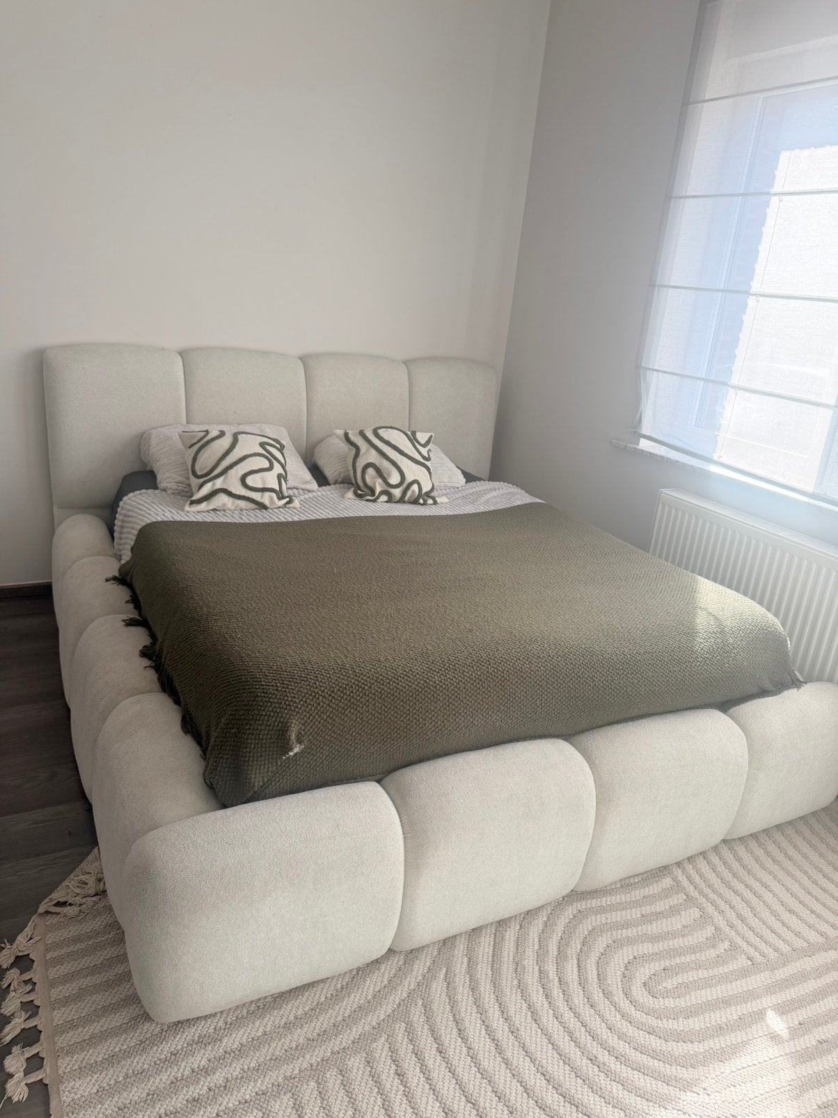 Lit bubble boxspring 1m60 et matelas, Maison & Meubles, Enlèvement, Comme neuf
