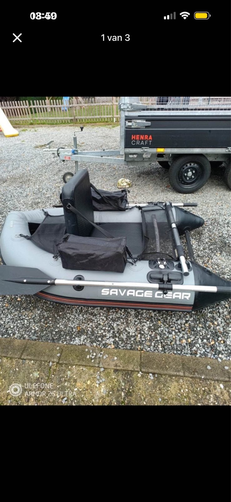 Bellyboat savege gear 170, Ophalen, Zo goed als nieuw