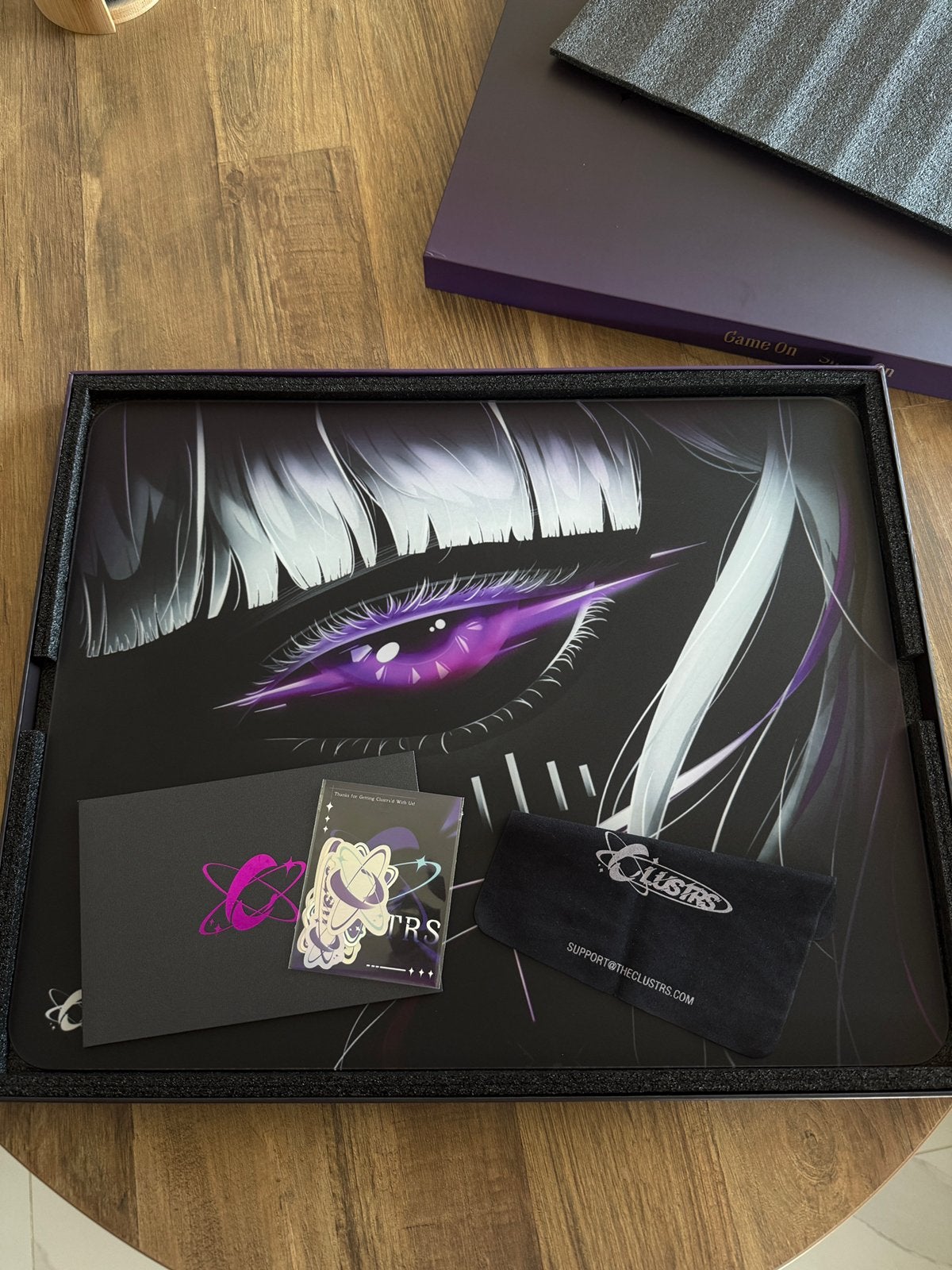 Astra’s Gaze Gaming Glass Mousepad, Ophalen of Verzenden, Gaming muismat, Zo goed als nieuw
