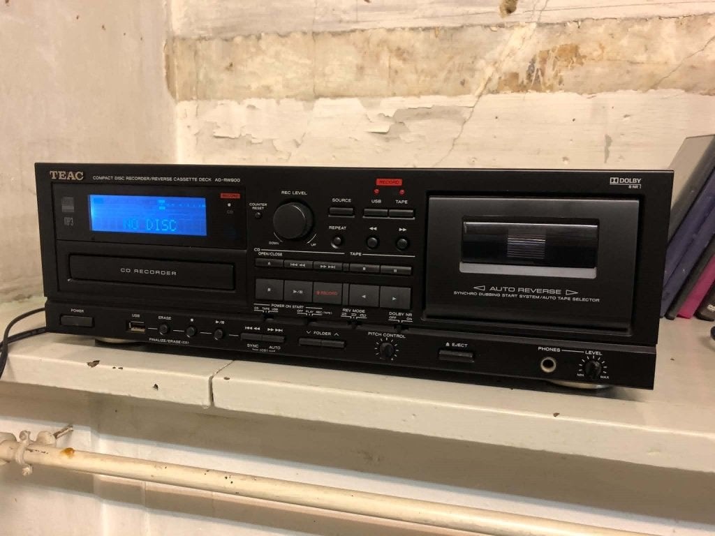 Deck cassette et graveur CD : Teac AD-RW900 B, TV, Hi-fi & Vidéo, Enlèvement, Simple, Auto-reverse