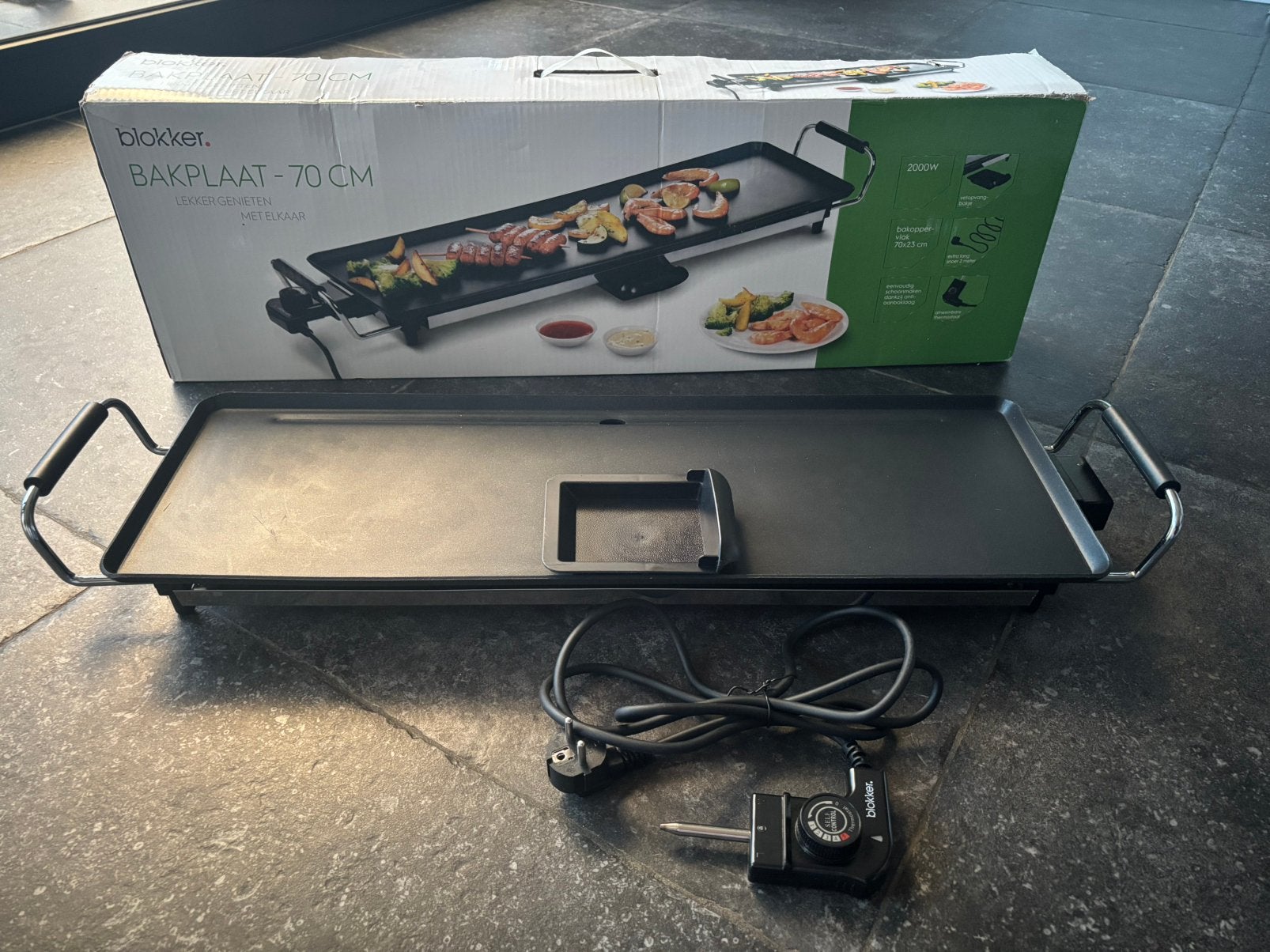 Bakplaat 70 cm , eenmalig gebruikt, Elektronische apparatuur, Grillplaten, Ophalen, Zo goed als nieuw