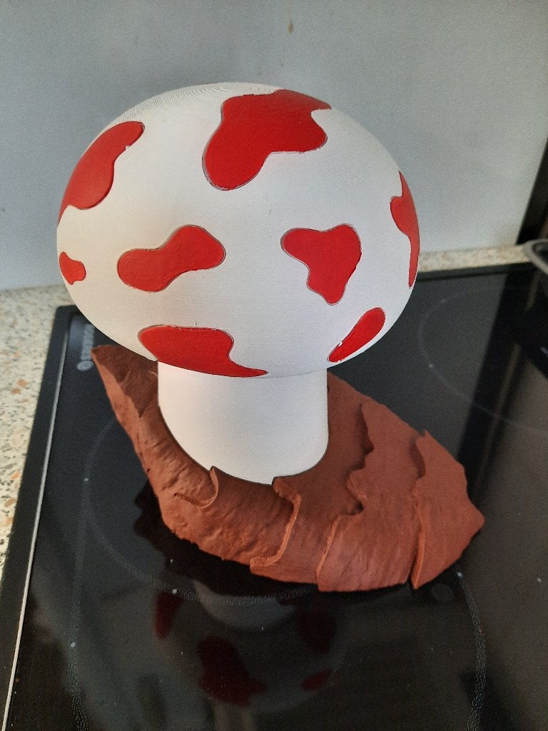 Handgeschilderde Kuifje-paddestoel v.de geheimzinnige ster, Ophalen of Verzenden, Nieuw, Overige typen