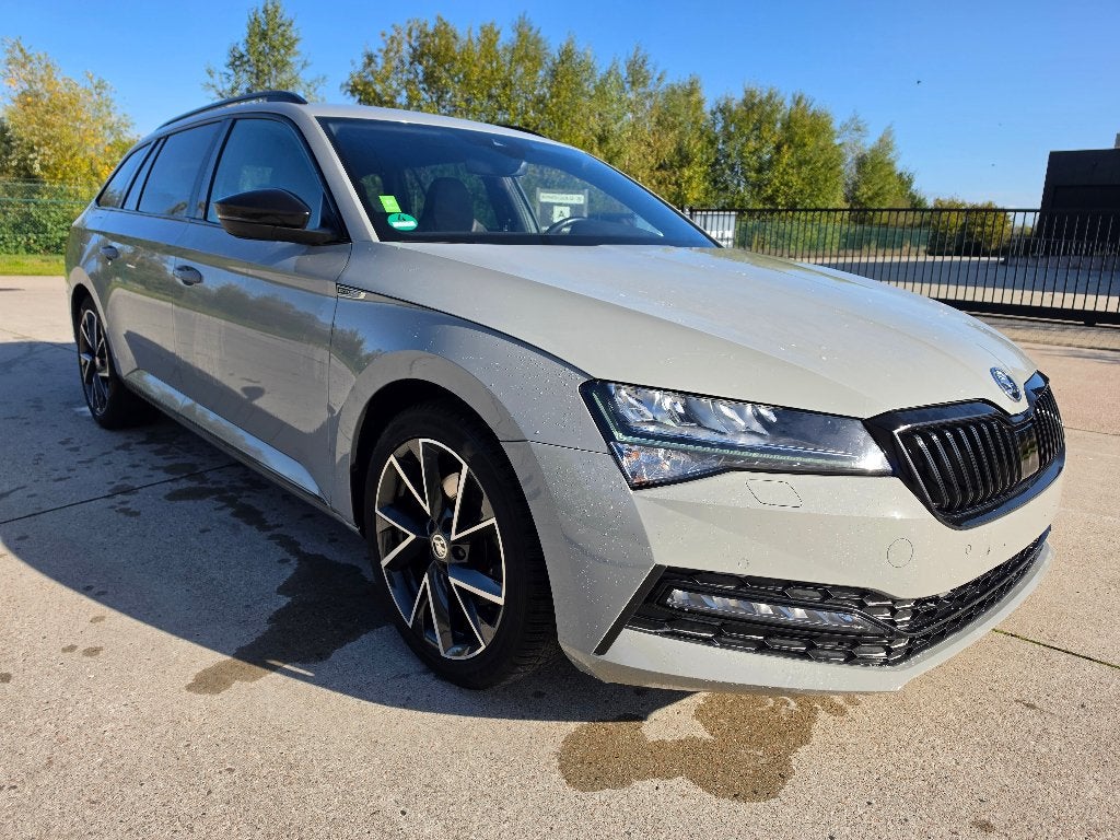 Skoda Superb Combi 1.5 TSI Sportline DSG Automaat + Garantie, Autos, Argent ou Gris, Achat, Entreprise, Alcantara