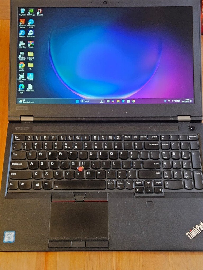 Lenovo P53 - Intel i7-9850H - 32GB DDR4 - Quadro RTX 3000, Reconditionné, Lenovo ThinkPad, Intel i7-9850H, Gaming