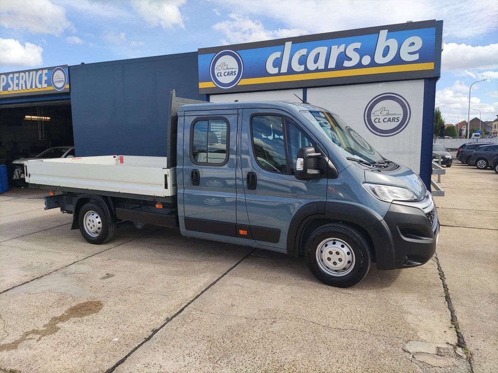 Citroën Jumper 35 L3/Euro6/DubCab/7pl/Laadbak/Trekhaak/2062, Stof, Gebruikt, Euro 6, Citroën