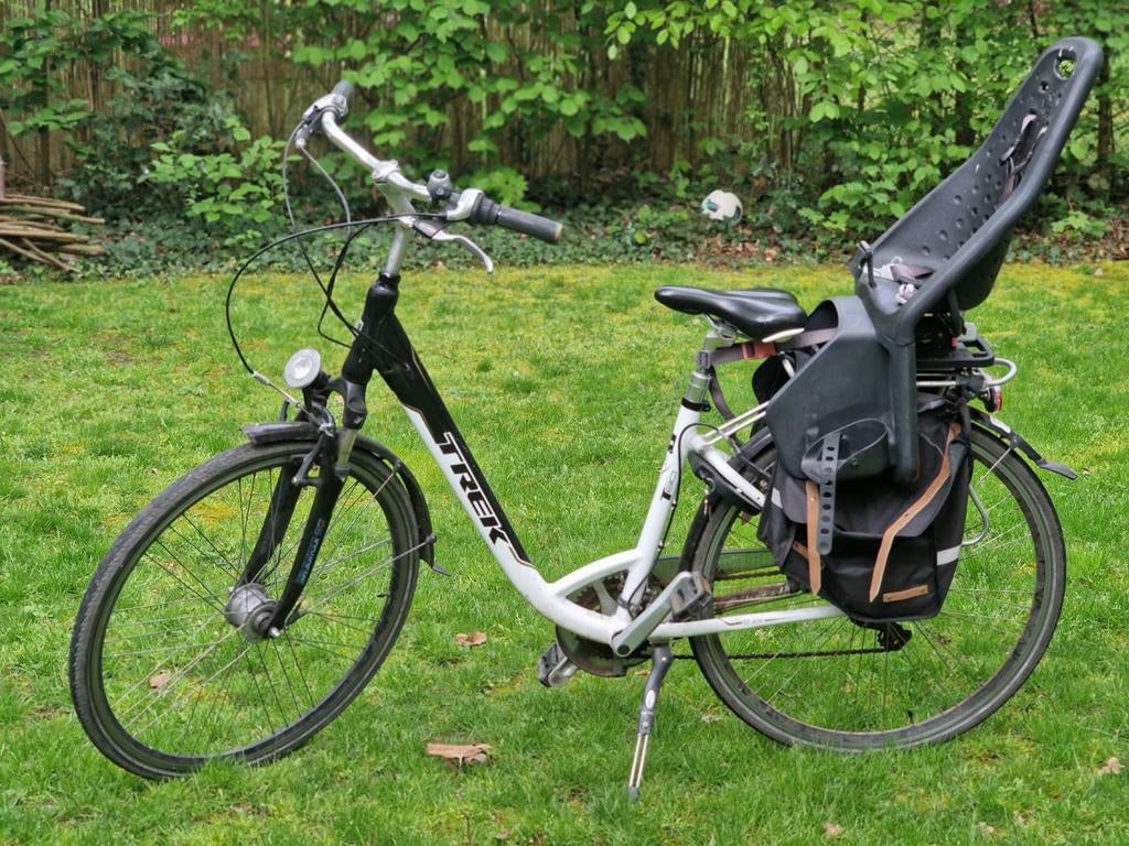 Trek T80 damesfiets inclusief kinderstoel, Ophalen, 1 zitje, Overige merken, Versnellingen