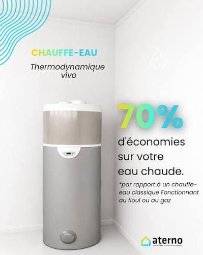 Boiler thermodynamique Aterno 200l, Bricolage & Construction, Neuf, Moins de 3 ans, Boiler, Enlèvement