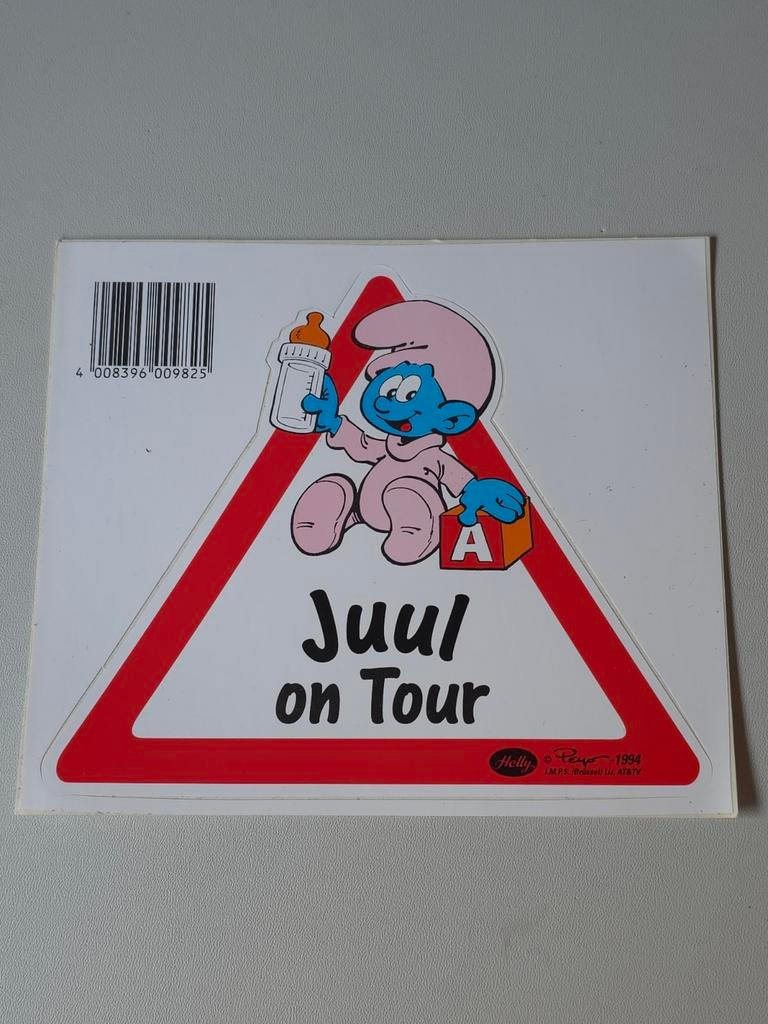 Autocollant Bébé Schtroumpf en voiture Juul, Envoi, Comme neuf, Bébé Schtroumpf, Autres types