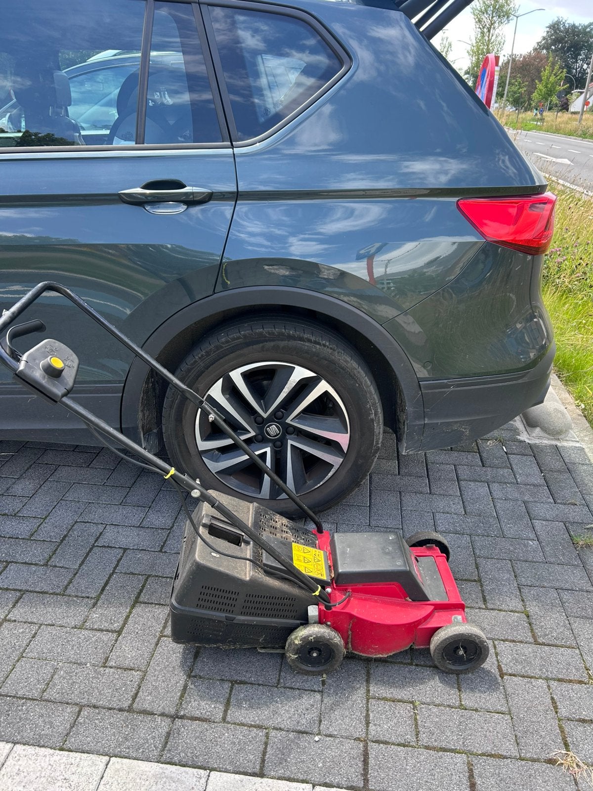Tondeuse electrique MTD, Tondeuse rotative, Utilisé, Bac de ramassage, Tondeuses à gazon électriques