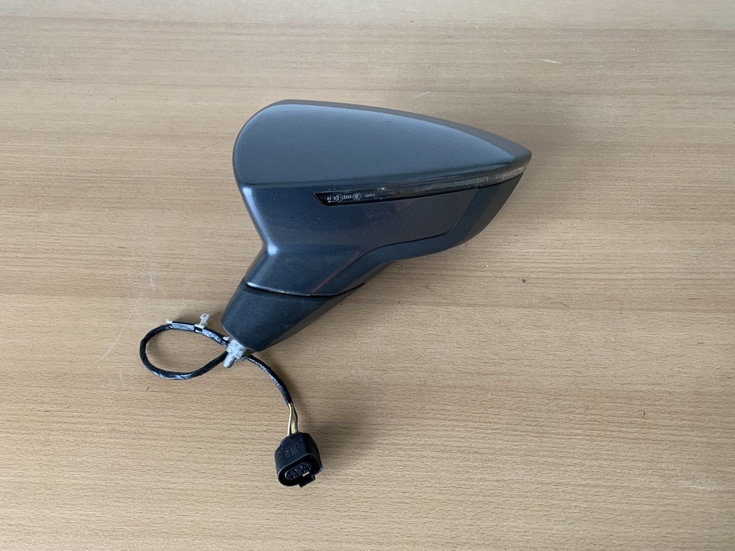 buitenspiegel Links seat leon 5F zwart 2012 tot 2020 zwart, -, Utilisé, -, Seat