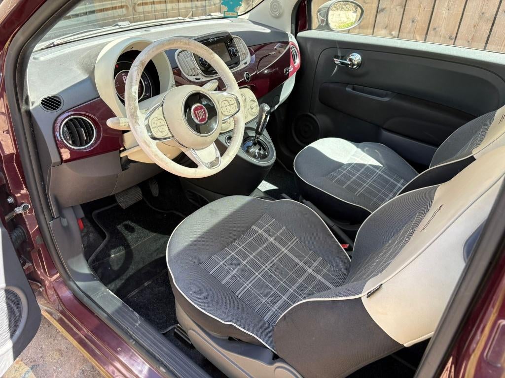 Fiat 500 1.2i ✅BOITE AUTO✅ TOIT PANORAMIQUE, Autos, Fiat, Achat, Entreprise, Automatique, Tissu