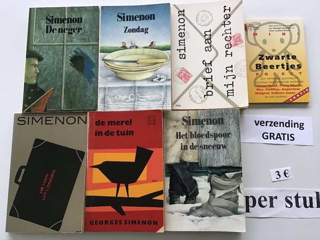 7 detectives van SIMENON met GRATIS VERZENDING, Ophalen of Verzenden, Zo goed als nieuw