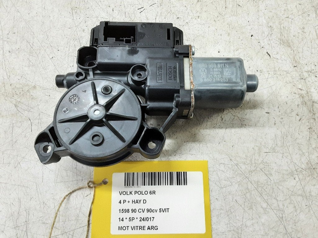 MOTEUR LEVE VITRE ELECTRIQUE ARRIÈRE GAUCHE Polo V (6R), Arrière, Volkswagen, Volkswagen AG, Utilisé