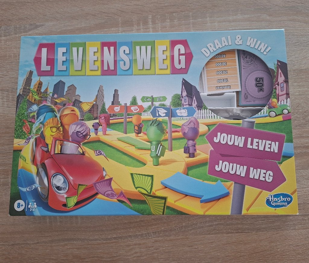 Speelgoed, Levensweg bordspel – complete set – Hasbro, Kinderen en Baby's, Speelgoed | Houten speelgoed, Zo goed als nieuw, Rij- of Hobbelspeelgoed