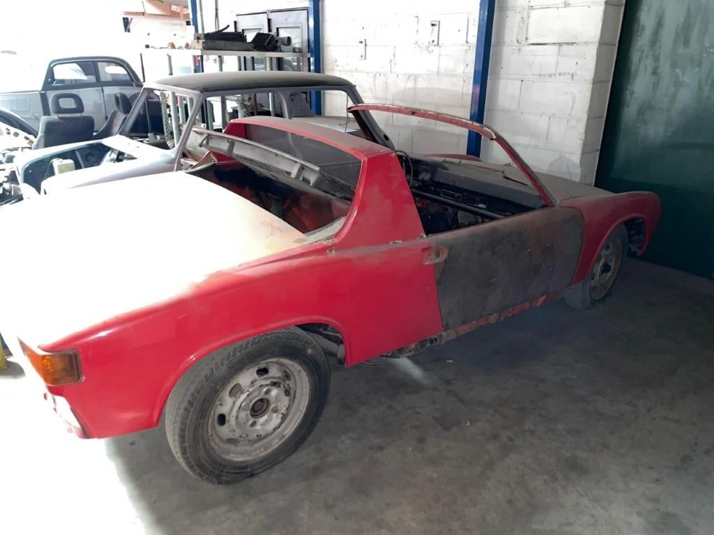Lot Posche 914 restauratieproject/onderdelenbasis, Auto's, Achterwielaandrijving, Overige modellen, 4 cilinders, Cabriolet