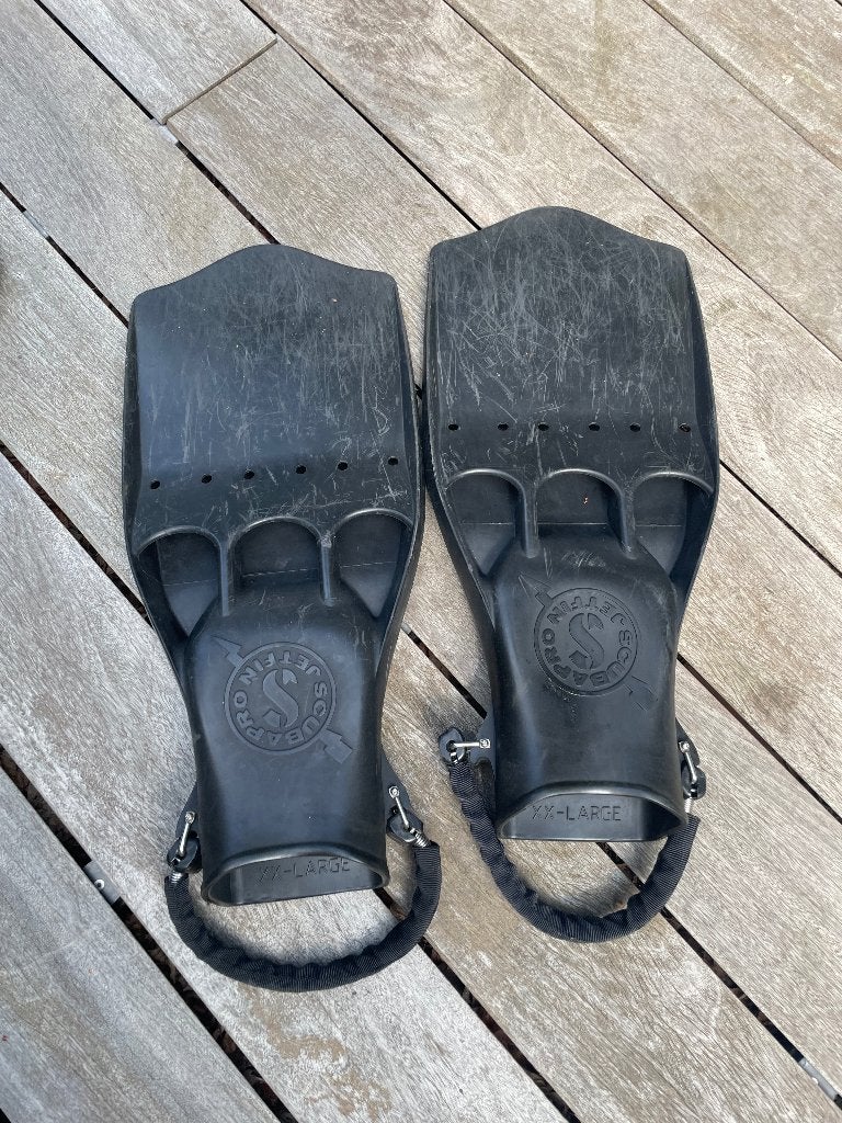JETVINNEN, maat 45, Watersport en Boten, Duiken, Ophalen, Gebruikt, Zwem- of Duikvliezen