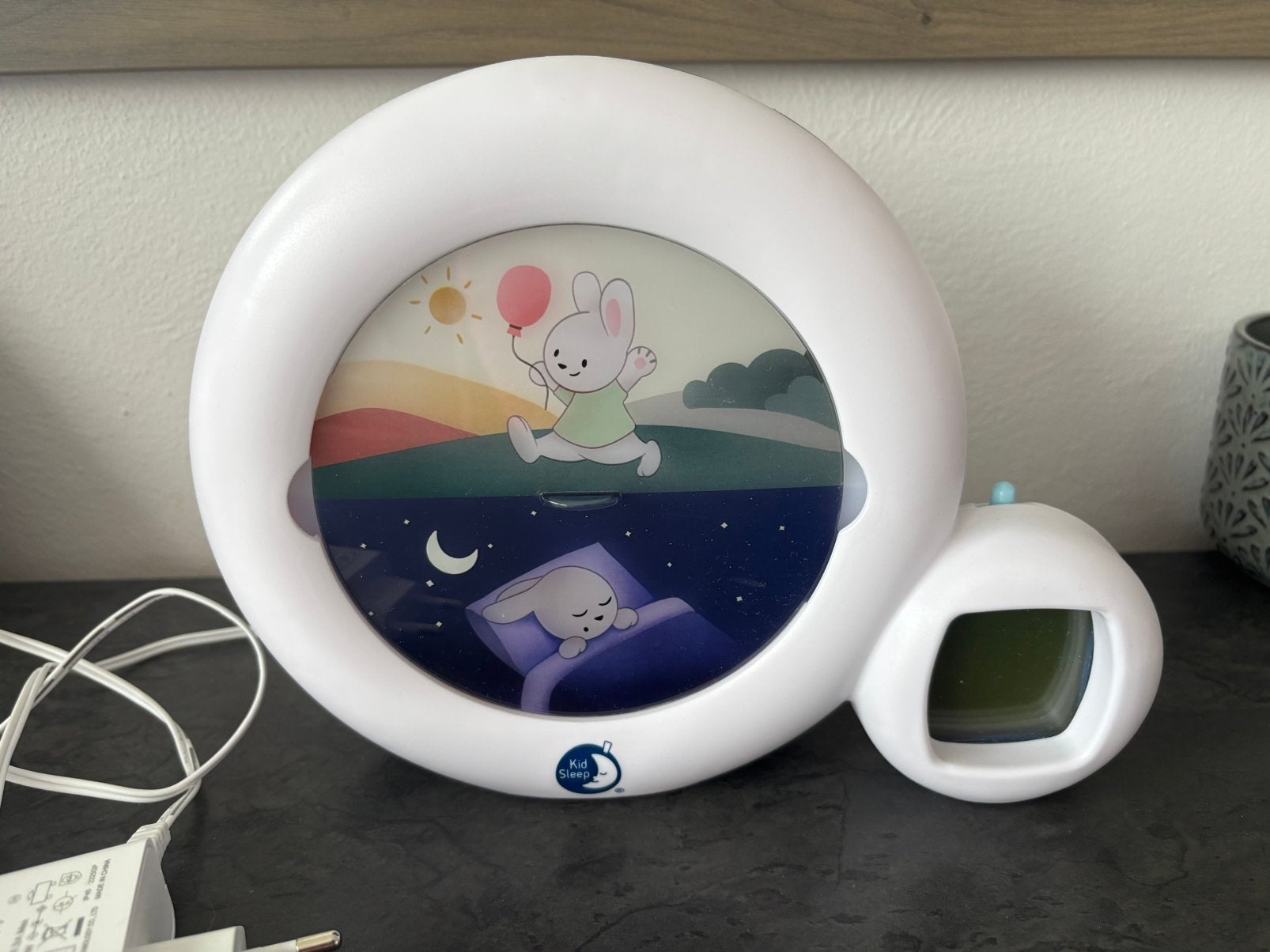 Kidsleep Moon nachtlampje/ slaaptrainer met muziek, Kinderen en Baby's, Ophalen, Zo goed als nieuw