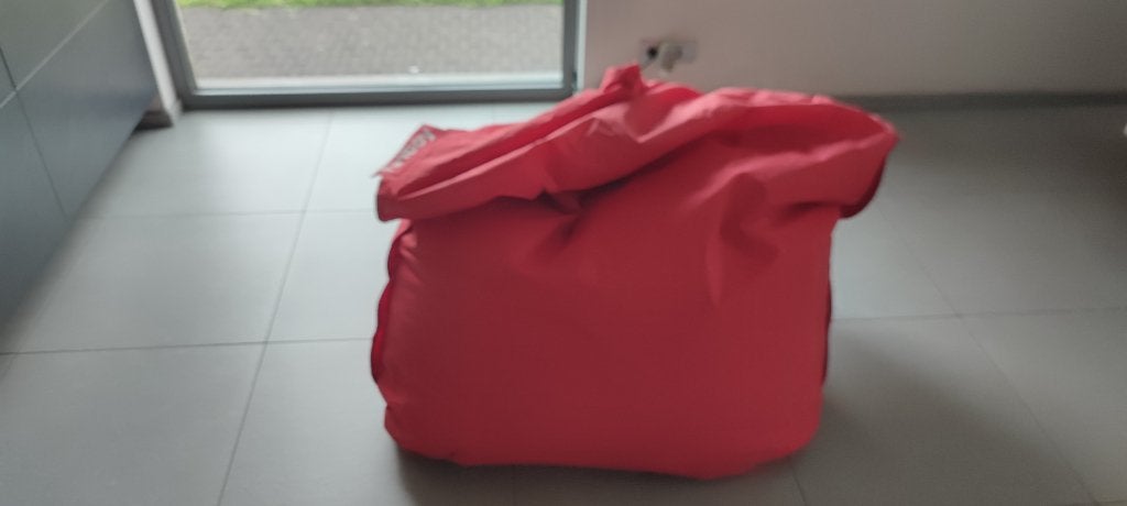 Zitzak, Huis en Inrichting, Ophalen, Zo goed als nieuw, Rood, Zitzak
