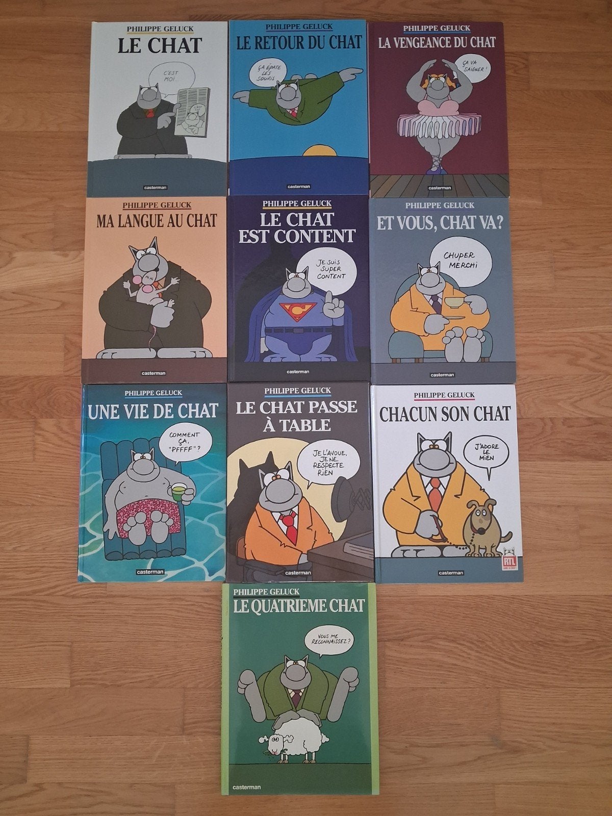 Lot d'albums Le Chat (10), Boeken, Ophalen, Philippe Geluck, Europa, Zo goed als nieuw