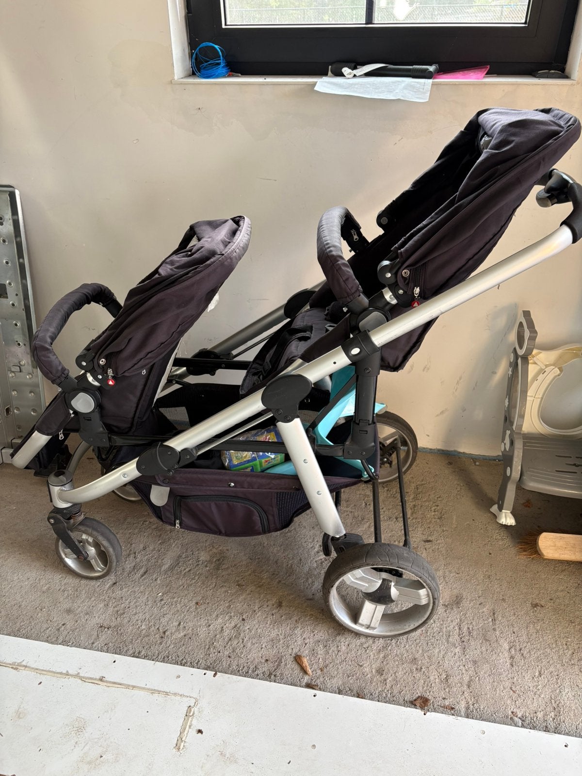 Dubbele kinderwagen, Enlèvement, Utilisé, Autres marques, Modèle duo