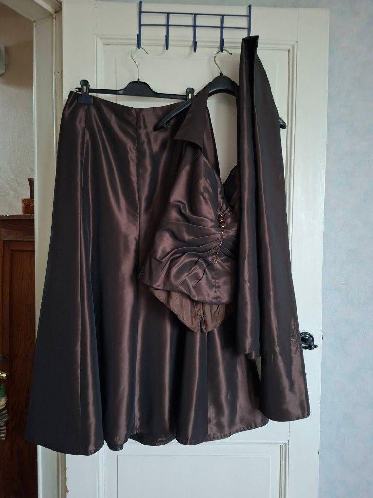 Ensemble de soirée - Taille 42, Kleding | Dames, Gelegenheidskleding, Ophalen, Bruin, Créatif Paris, Maat 42/44 (L)