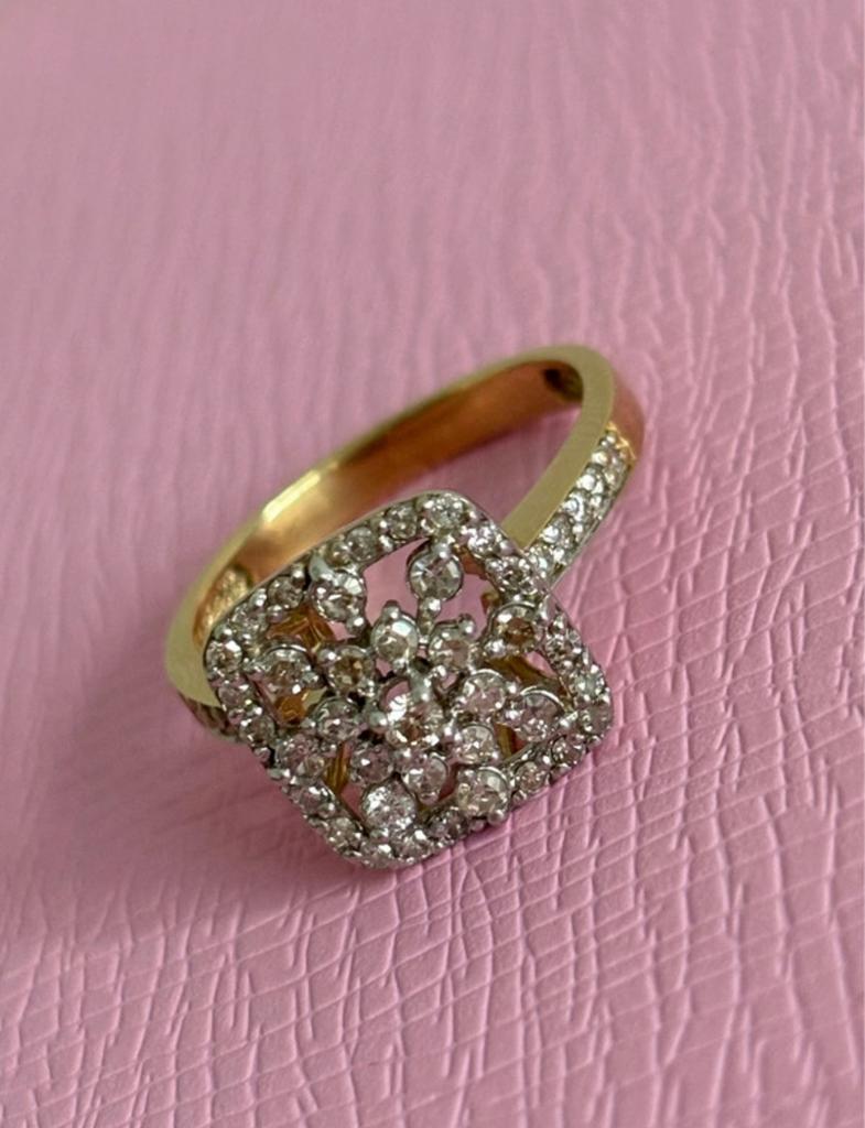 14 karaat 585 geel goud trouw verlovingsring or, Handtassen en Accessoires, Ringen, 19 tot 20, Geel, Nieuw, Ophalen of Verzenden