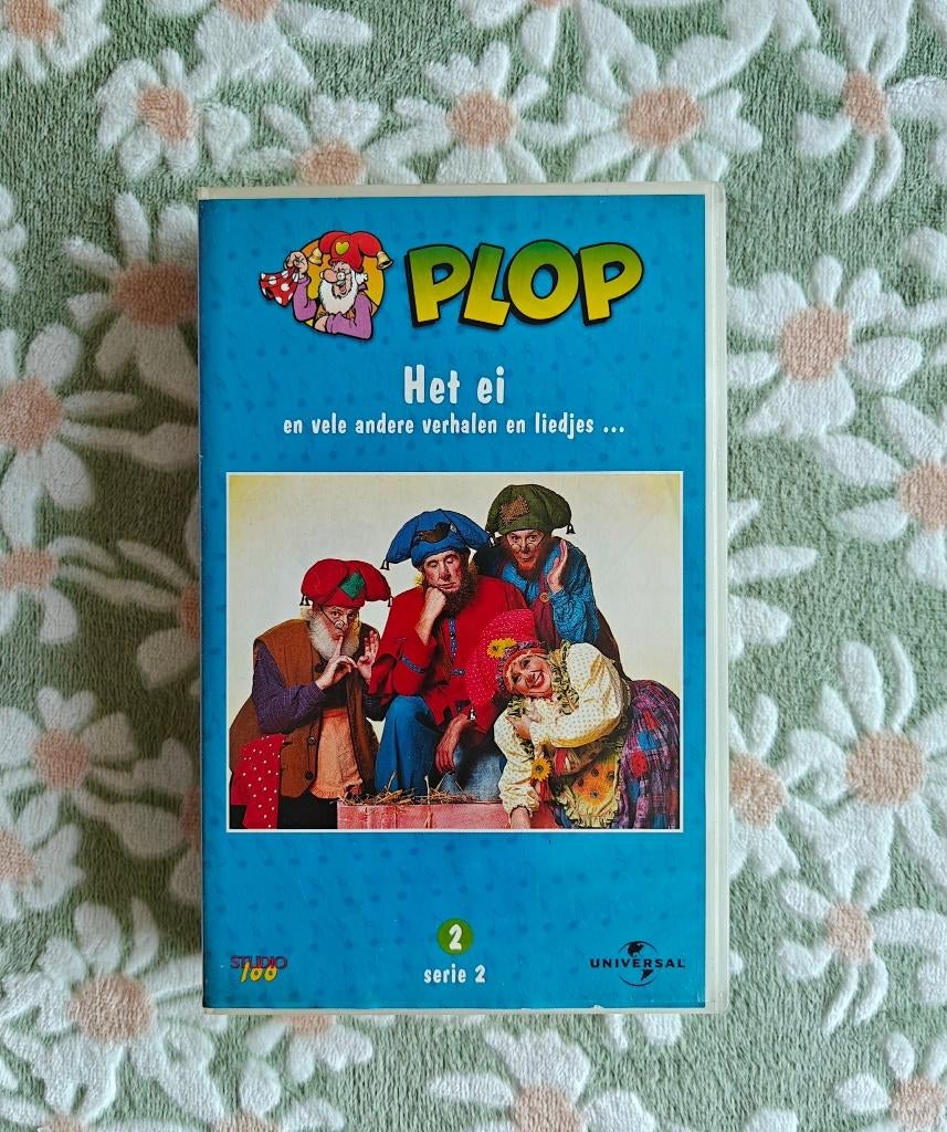 VHS - Plop - Het Ei - Studio 100 - Ketnet - Vintage - €1, Alle leeftijden, Ophalen, Gebruikt, Nederlandstalig