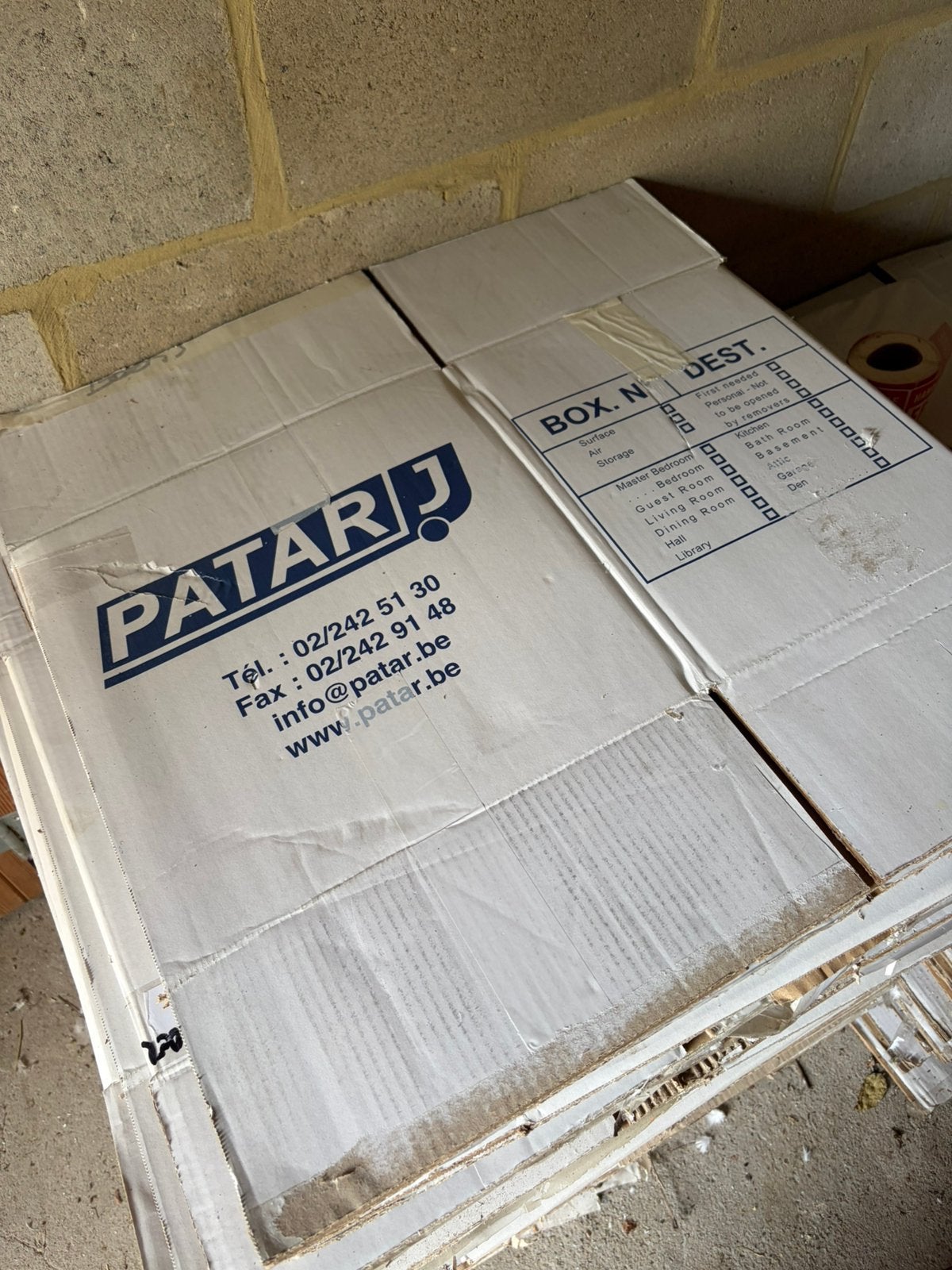 100 professionele verhuisdozen, Doe-het-zelf en Bouw, Kratten en Dozen, Ophalen, Gebruikt, Doos, Opvouwbaar