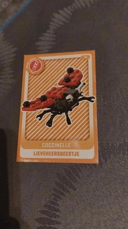 Lego / Verzamelkaart / Lieveheersbeestje, Ophalen of Verzenden, Zo goed als nieuw, Overige typen, Lego