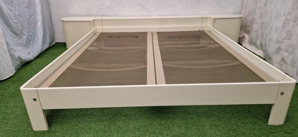 Auping Auronde Bed 180x200cm met Achterwand en Nachtkastjes, Ophalen of Verzenden