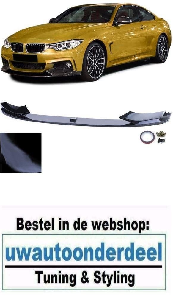 Cup Spoiler Zwart Voor Bmw 4 Serie F32 F33 F36 M Pakket, Verzenden