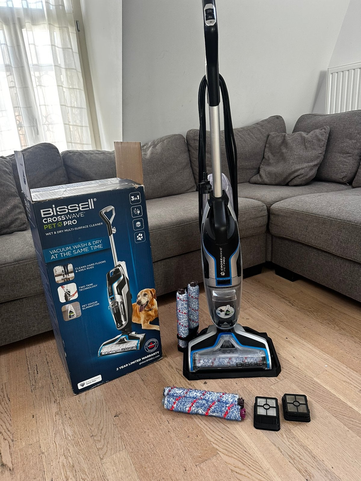 BISSELL CrossWave Pet Pro 3-in-1, Ophalen, Zo goed als nieuw, Geschikt voor harde vloeren