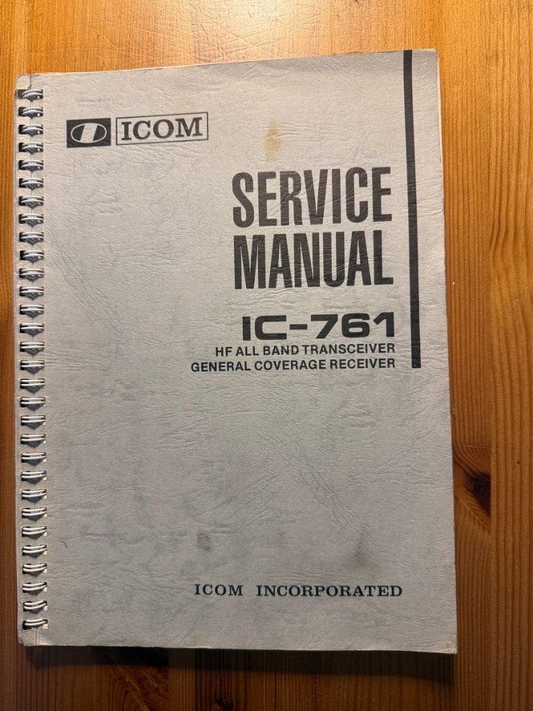 Icom IC761 service doc, Telecommunicatie, Zenders en Ontvangers, Ophalen of Verzenden, Gebruikt, Zender en Ontvanger