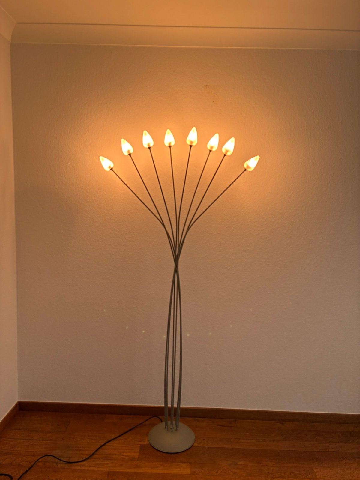 Vloerlamp Marino Cristal "Diana" – vintage Italiaans design, Ophalen, Gebruikt, Glas, Vintage Italiaans design