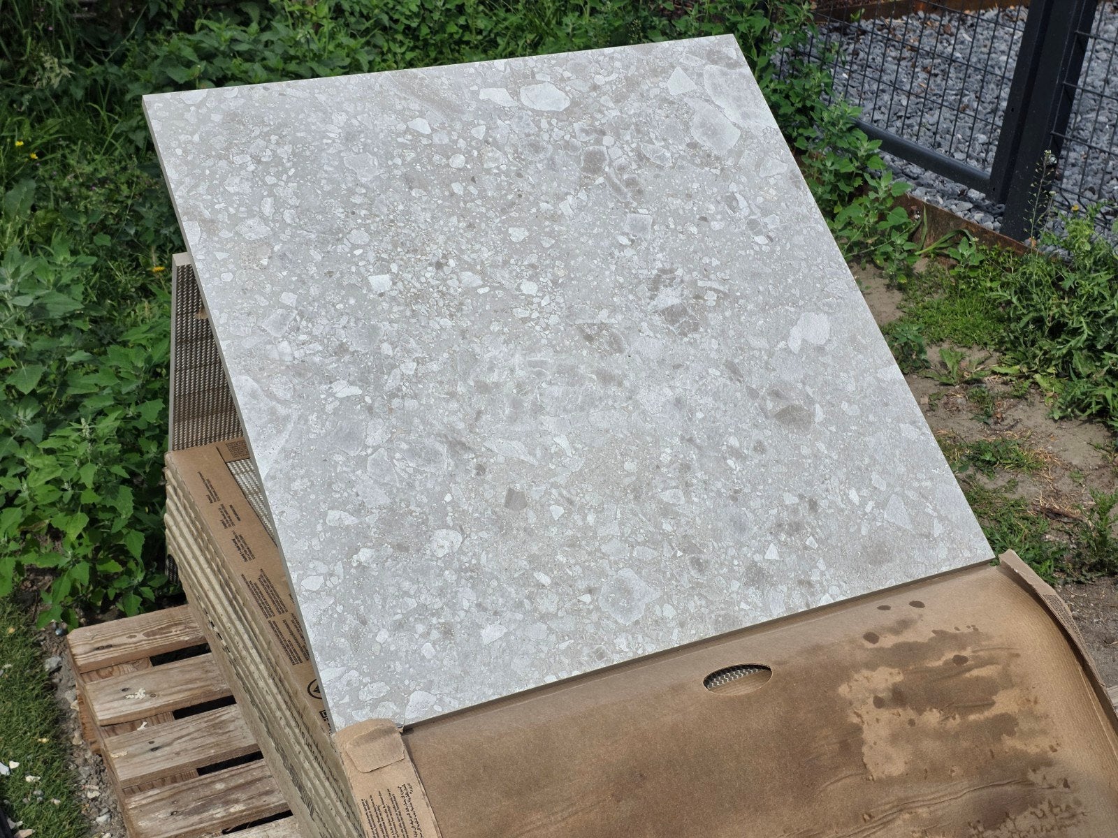 Baldocer Hannover Steel Terrastegel 80x80 2cm, Jardin & Terrasse, Pavé & Dalles, Enlèvement