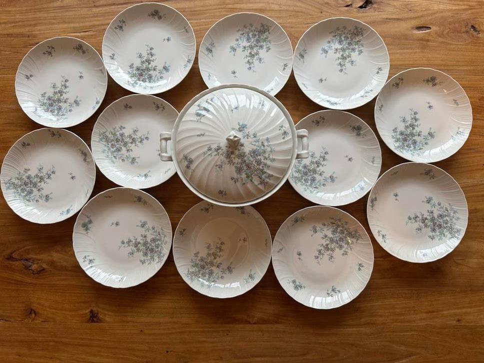 Set of 12 soup plates -Bernardaud Limoges Gabrielle, Enlèvement