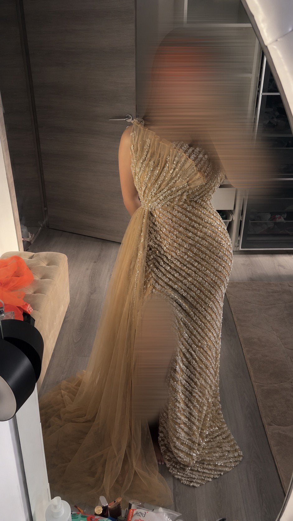 Robe champagne scintillante, Enlèvement ou Envoi, Comme neuf