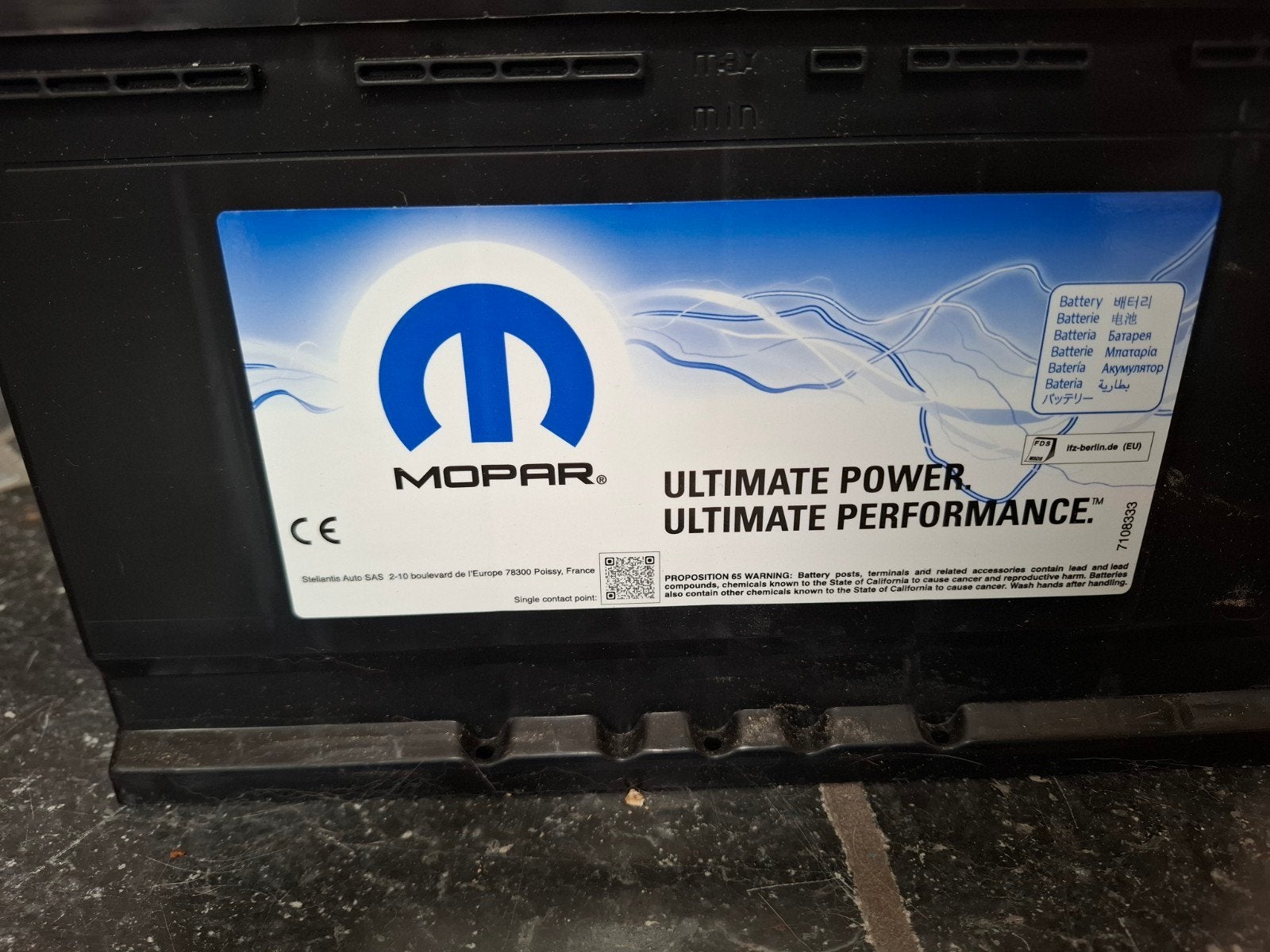 accu 12 volt, Enlèvement