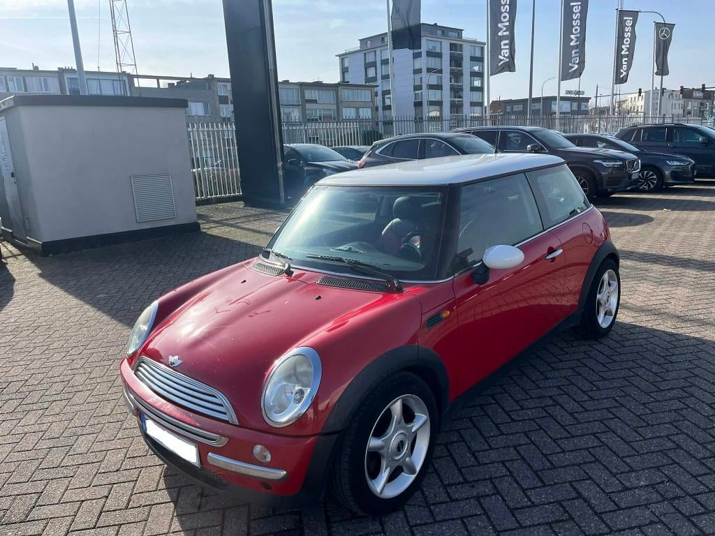 Mini Cooper One 1.6i 120.000km's gekeurd met carpass, Autos, Mini, Entreprise, Noir, Electronic Stability Program (ESP), Cooper