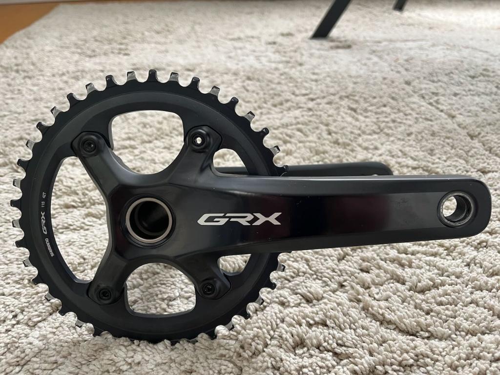 Shimano GRX FC-RX810-1 crankset 1x11-speed 42 tanden, Fietsen en Brommers, Overige Fietsen en Brommers, Zo goed als nieuw, Ophalen of Verzenden