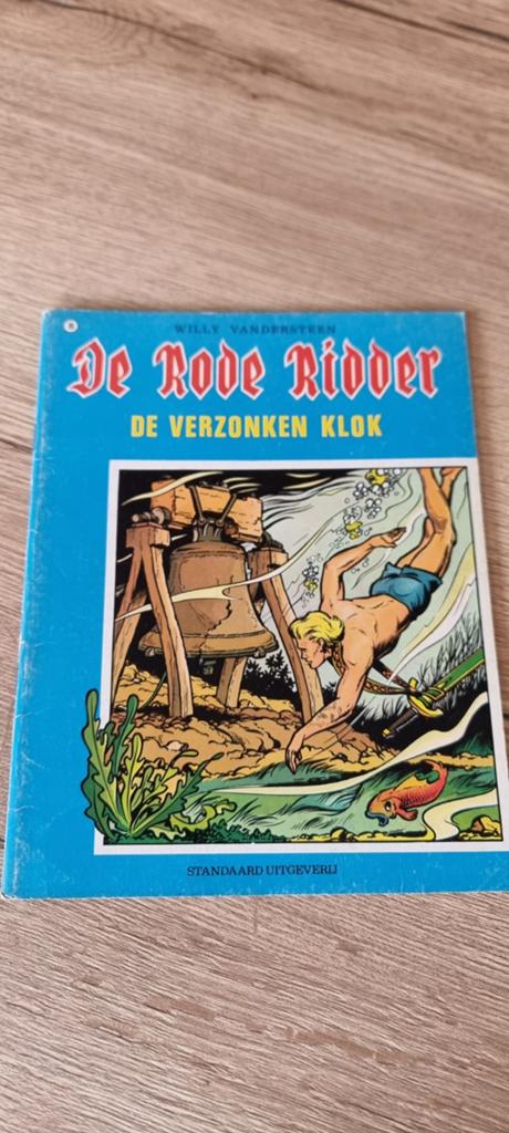 Strip De rode ridder - 38 De verzonken klok, Eén stripboek, Ophalen of Verzenden, Gelezen, Willy Vandersteen