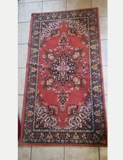 Tapis rectangulaire, Maison & Meubles, Enlèvement, Utilisé, Rouge, Rectangulaire