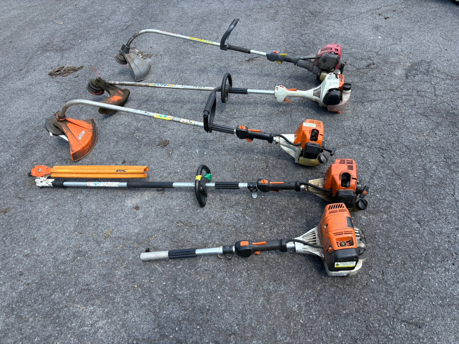 STIHL 4 stuk Honda 1, Tuin en Terras, Ophalen, Zo goed als nieuw
