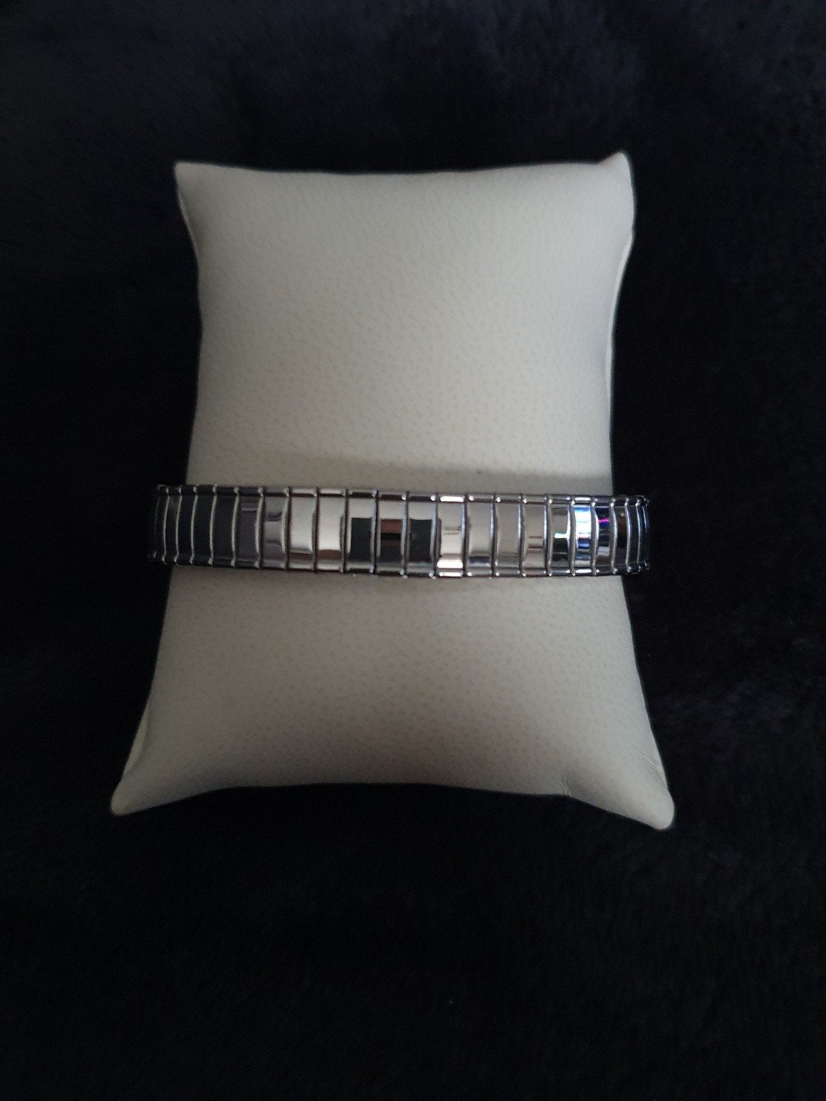 Armband in edelstaal van Twice as nice, Handtassen en Accessoires, Ophalen of Verzenden, Zo goed als nieuw, Zilver, Staal