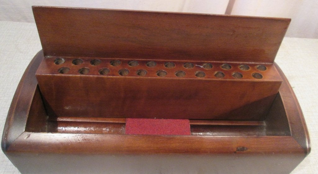 Mooi Retro houten Pennenhouder Kistje, Ophalen of Verzenden, Overige typen