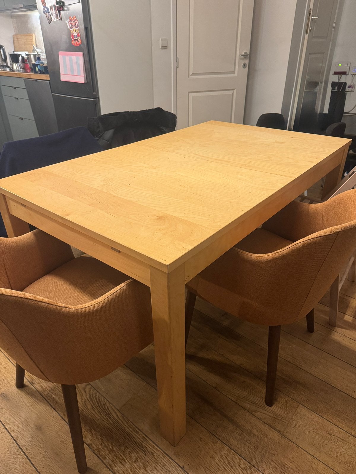 Table à manger extensible Ikea, Cinq personnes ou plus, Comme neuf, Enlèvement, 50 à 100 cm